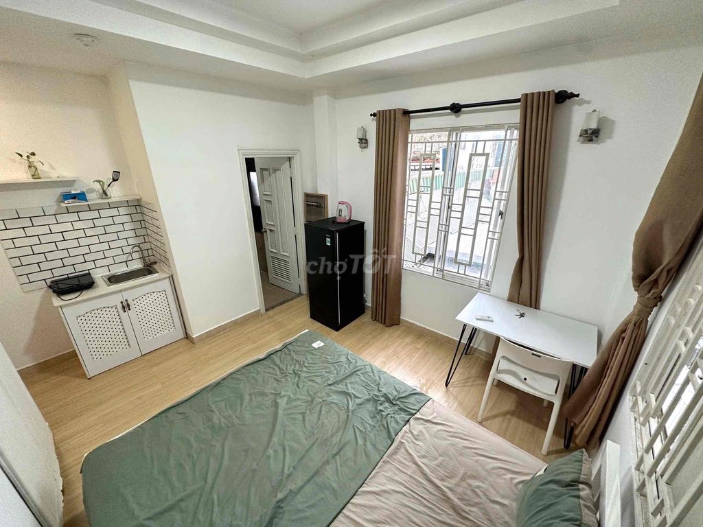 The apartment. One bedroom in the middle of the county. One hell of a deal.