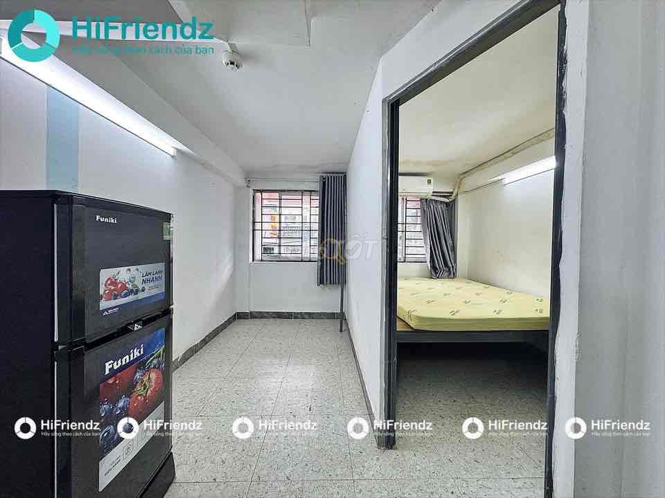 A private bedroom-- broad kitchen, separate bedroom, easy access.