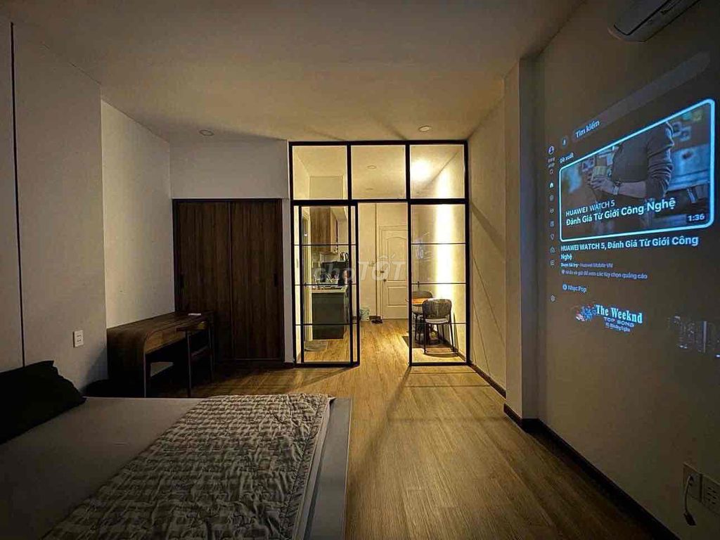 apartment 1 bedroom - kitchen cup - balcony on the Nguyễn Thái Sơn iron bridge