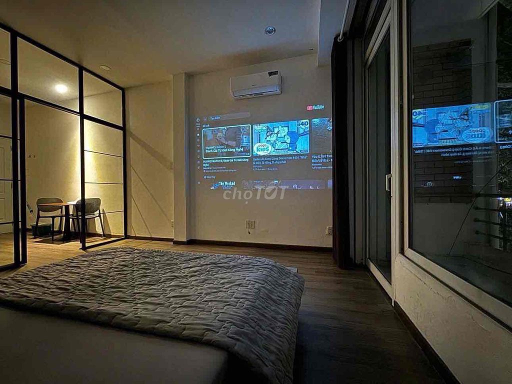 apartment 1 bedroom - kitchen cup - balcony on the Nguyễn Thái Sơn iron bridge