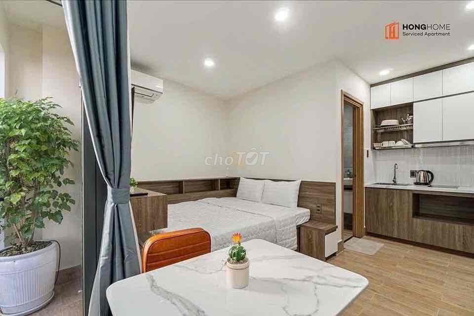The mini Full interior apartment, the cool balcony at Bình Thạnh