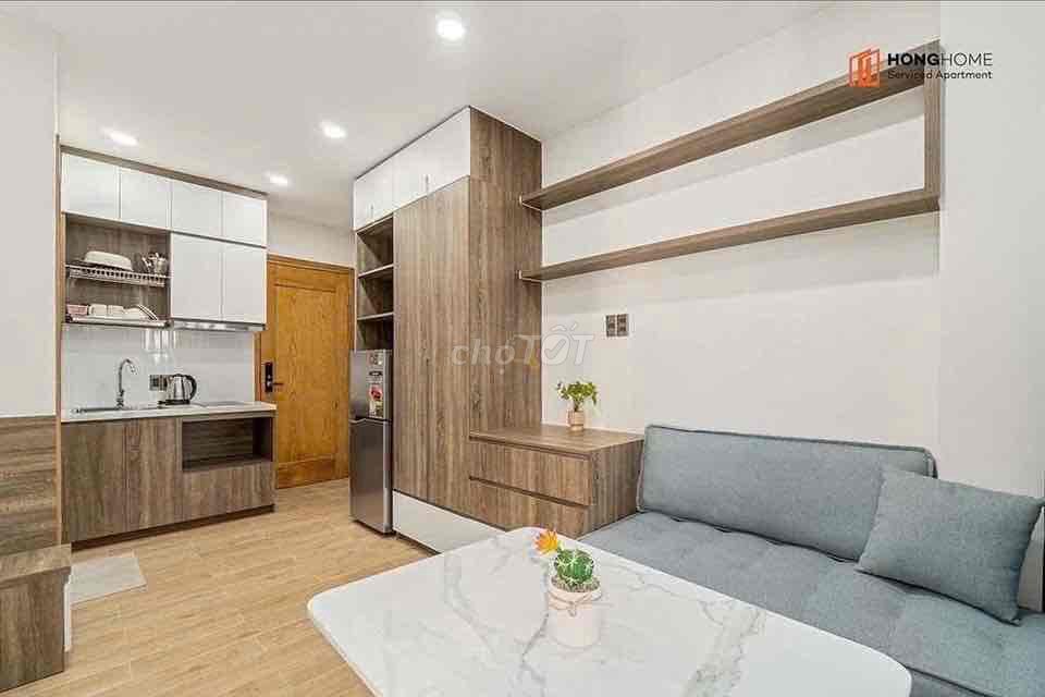 The mini Full interior apartment, the cool balcony at Bình Thạnh