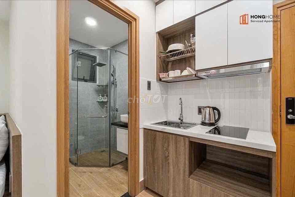 The mini Full interior apartment, the cool balcony at Bình Thạnh
