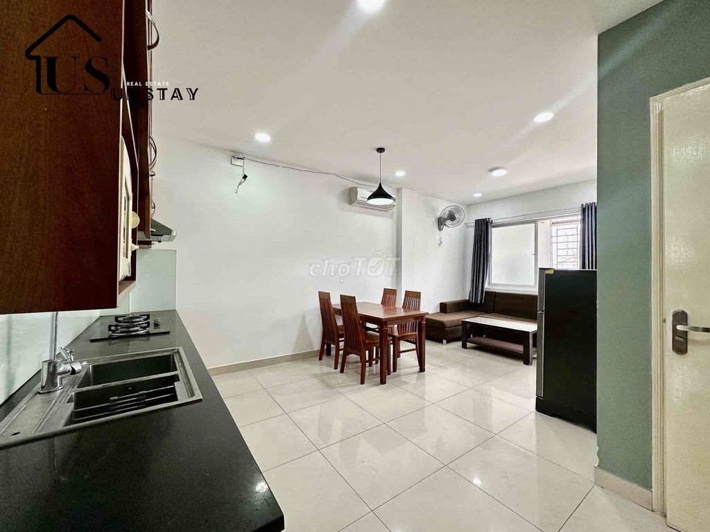 Two bedrooms 70m Full interiors right on Tân Định.