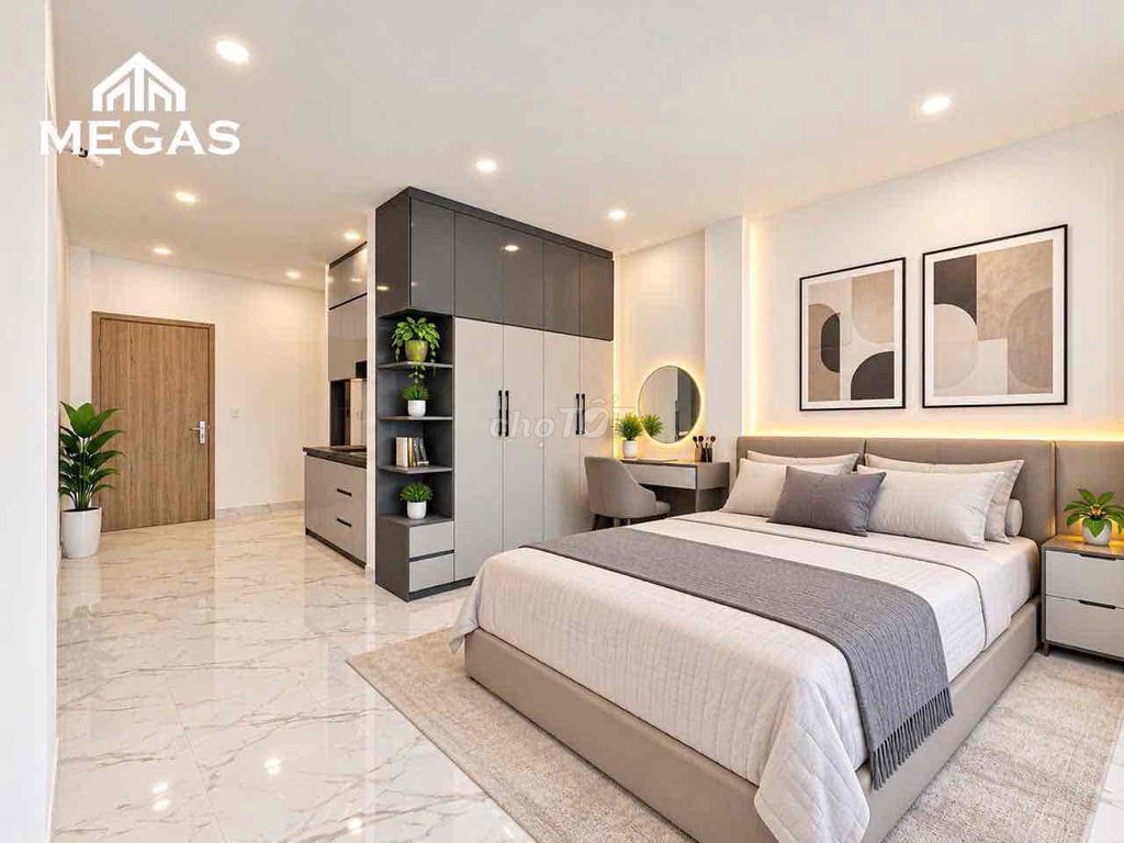 Open the luxury service apartment full interior at the end of Lê Đức Thọ.