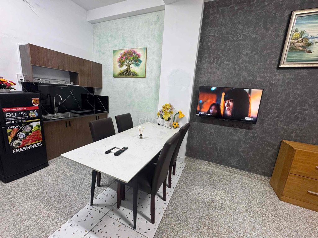 Rent a large apartment full of furniture near Pacific Metro. Thủ Đức