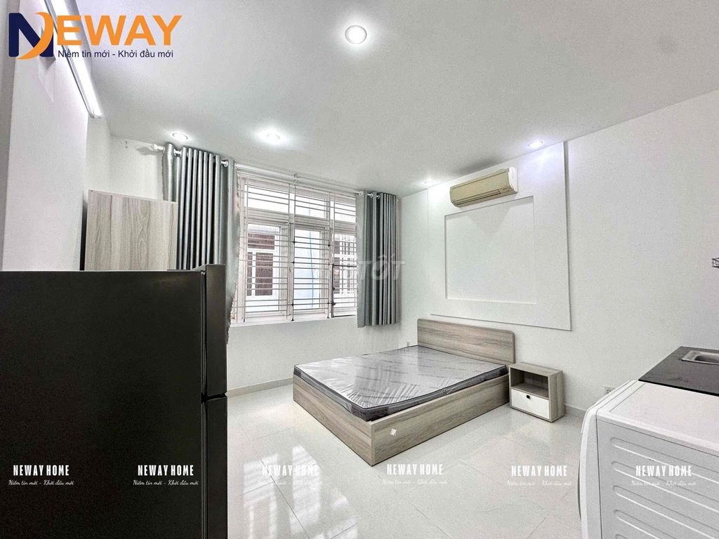 The studio apartment has its own washing machine, Nguyễn Thị Thập, which is going to be permanent.