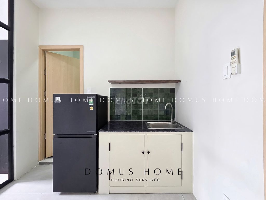 Open the kitchen room with a personal washing machine right away.