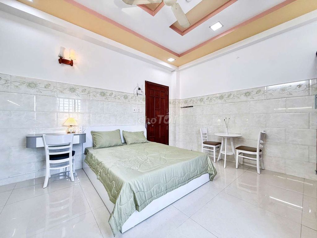 The new mini apartment is full of conveniences, the private washing machine right here.