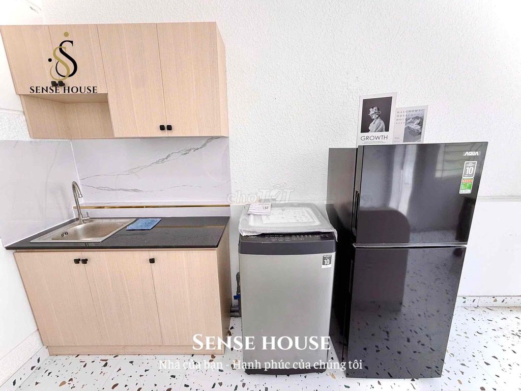 Rent a private washing machine kitchen in Ni Sư Huỳnh Liên.