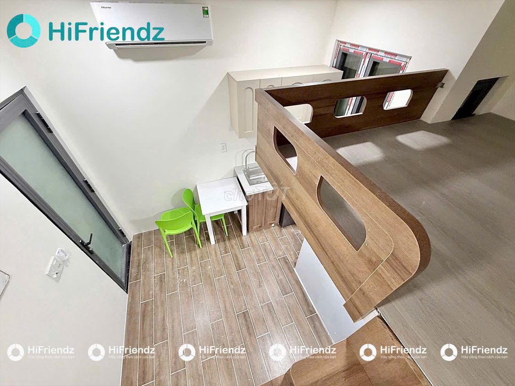 The apartment is 100 percent built - full interior - in the flower-town park