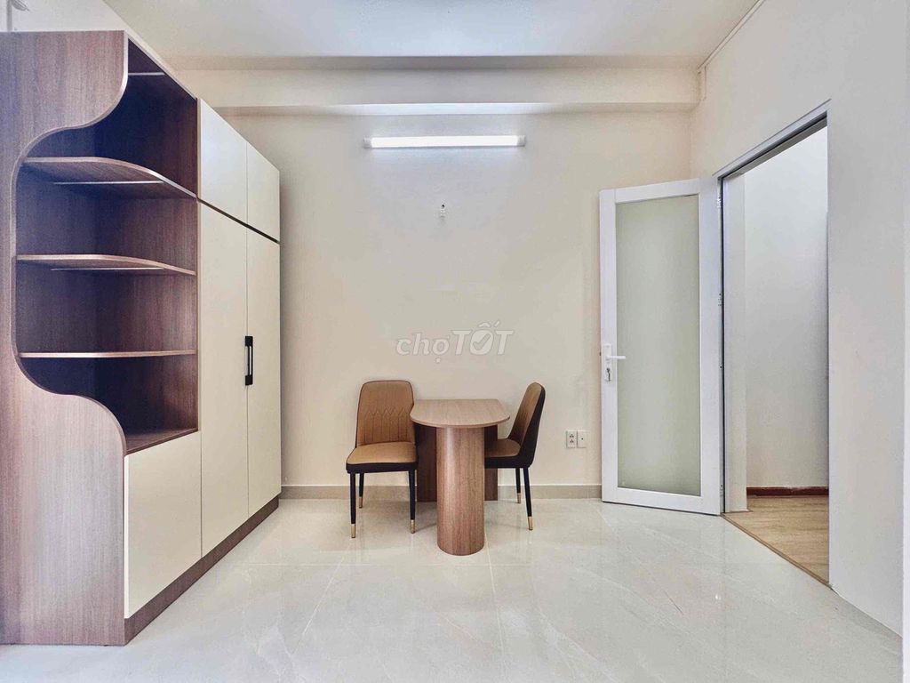 1 bedroom - Hoàng Minh Giám, bedroom - new apartment with its own washing machine, balcony