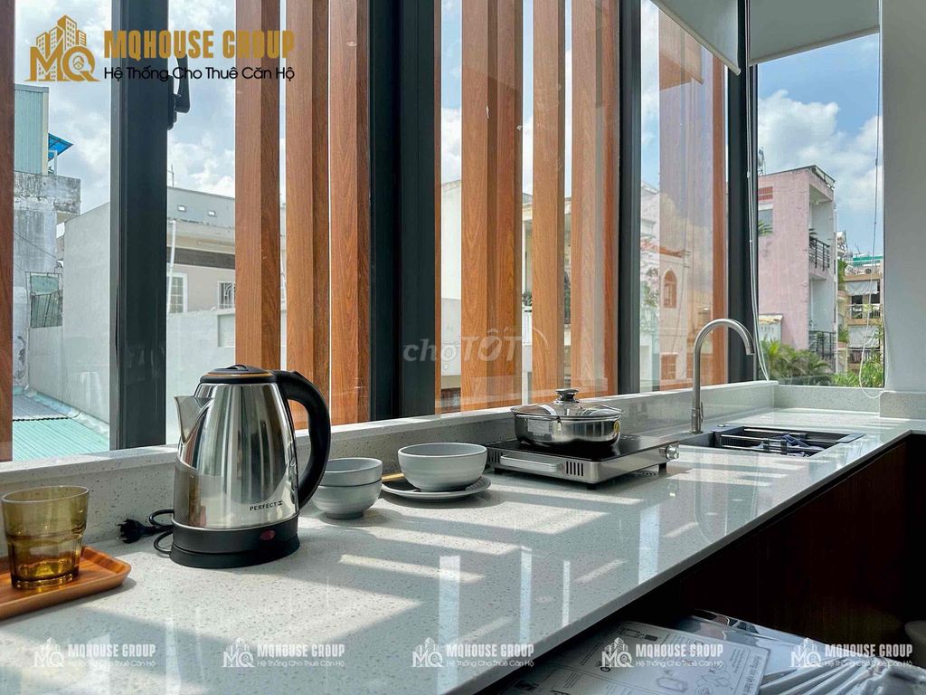 Room service one balcony/studio full interior, private washing machine at aeon thang