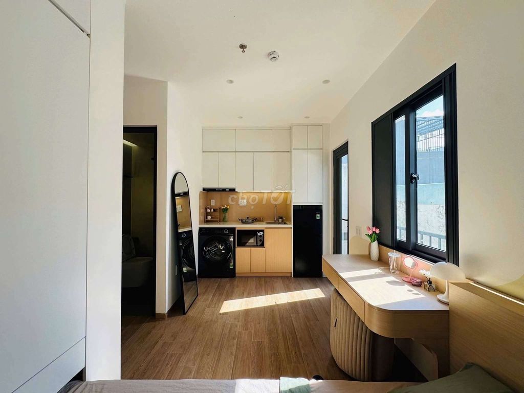 The luxurium service apartment is full of furniture right over here.