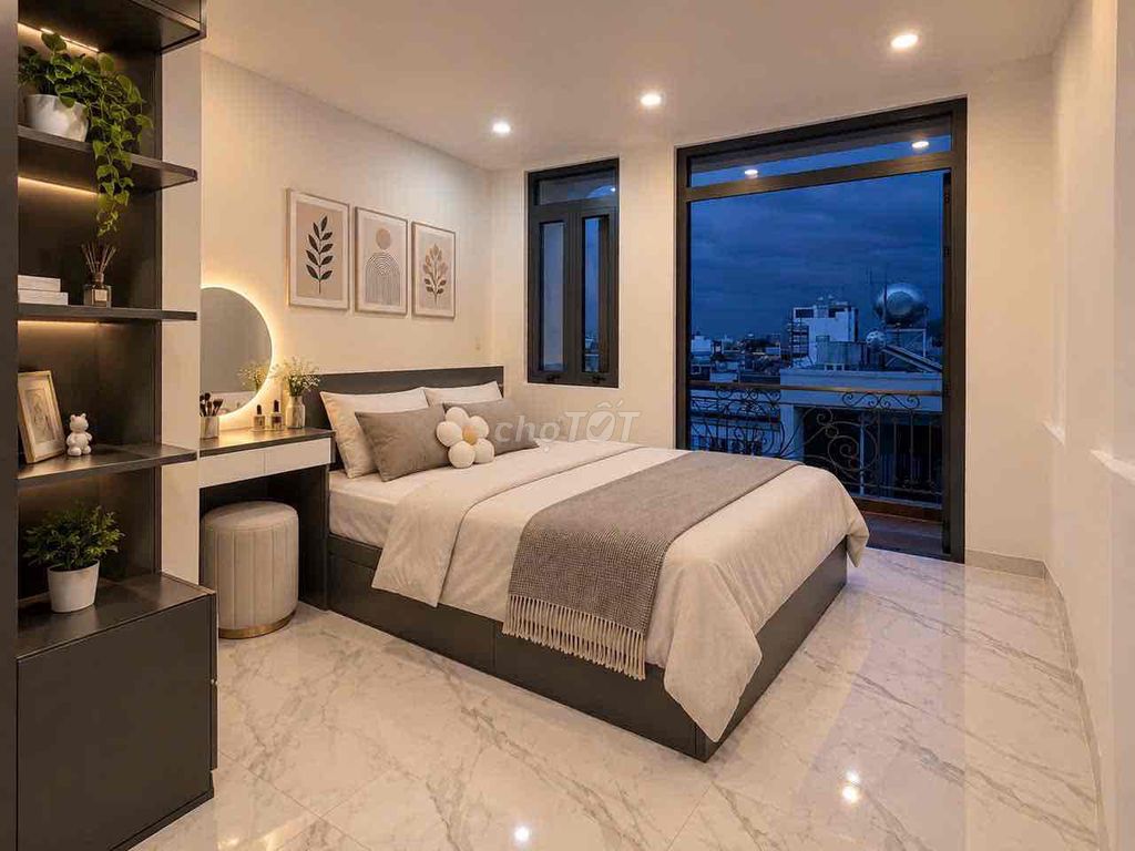 Nice-looking room -- big balcony -- 100 percent new.
