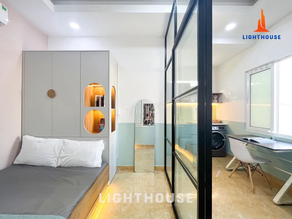 It's the owner who rents a mini apartment near a bridge that's out of control.
