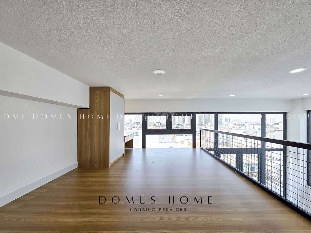 A hyper-wide interior with balconies near etown Republic