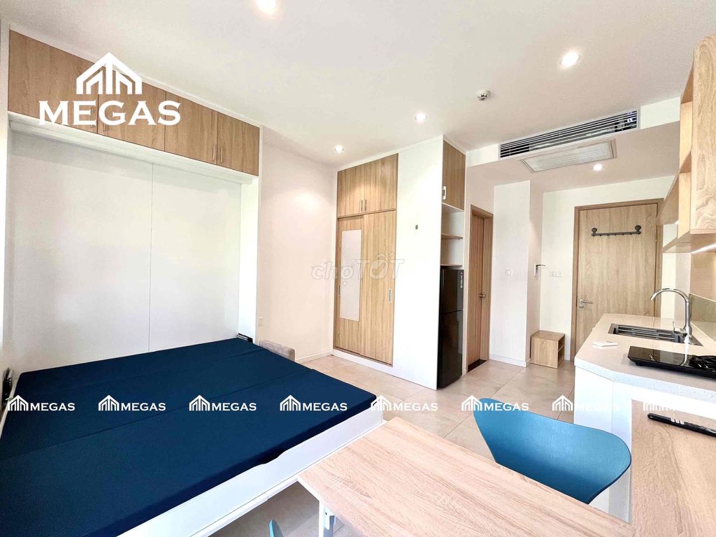 High-level studio -- there's a balcony -- has room for pet pet pets.