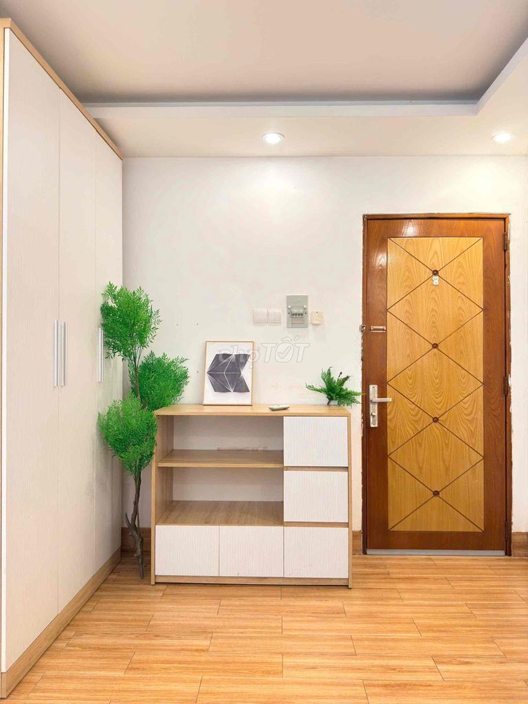The studio is wide and clear near District 1.
