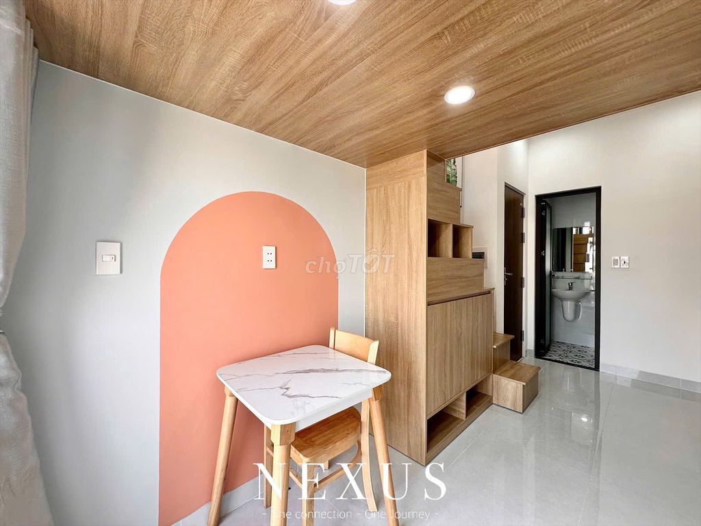 The new balconies are 100%-full furniture - right around the corner oftte mart Gò Vấp