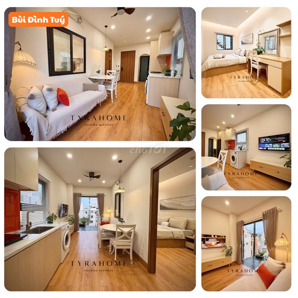 We're renting a service apartment. A room where you can go down to the Phú Nhuận.