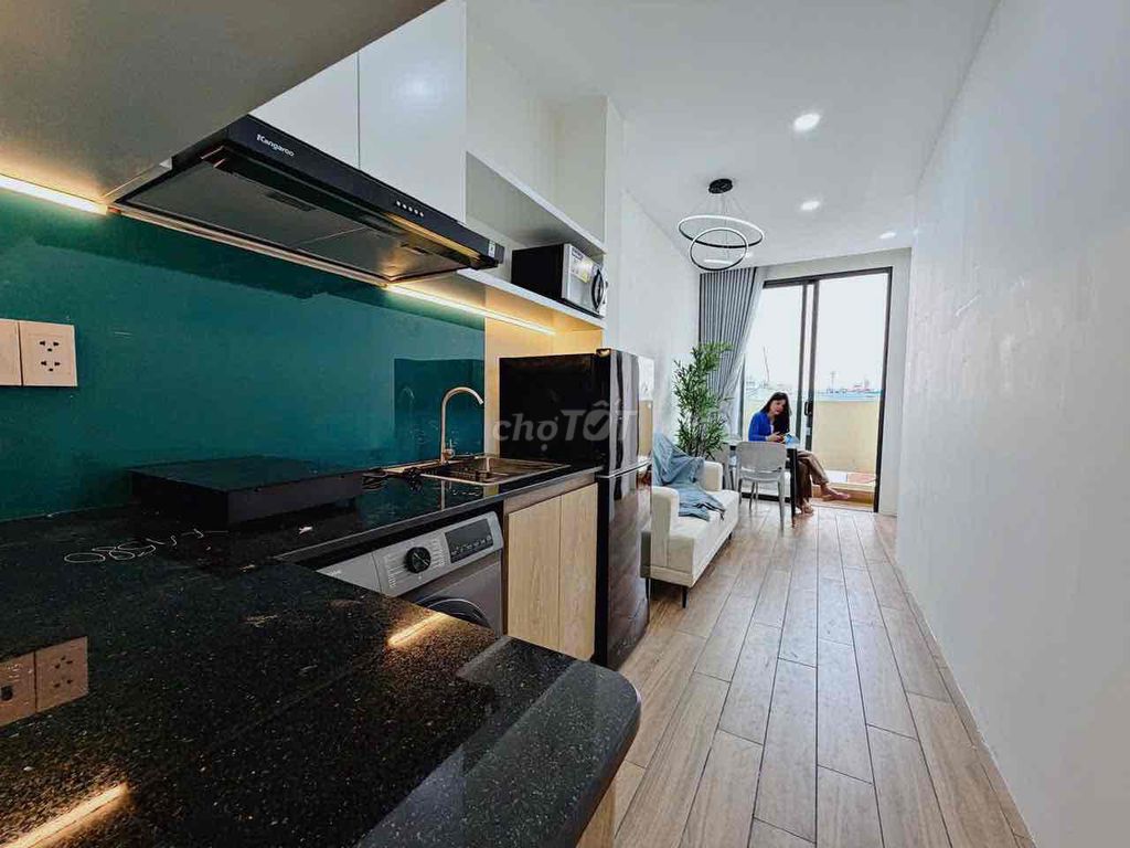 Rent the two bedrooms full of modern interiors at Lạc Long Quân.