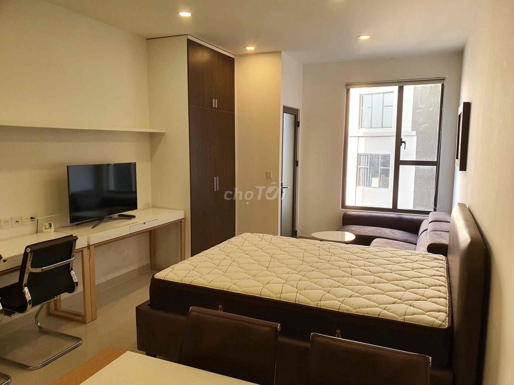 The 37-foot studio apartment is full of The Tresor interiors.