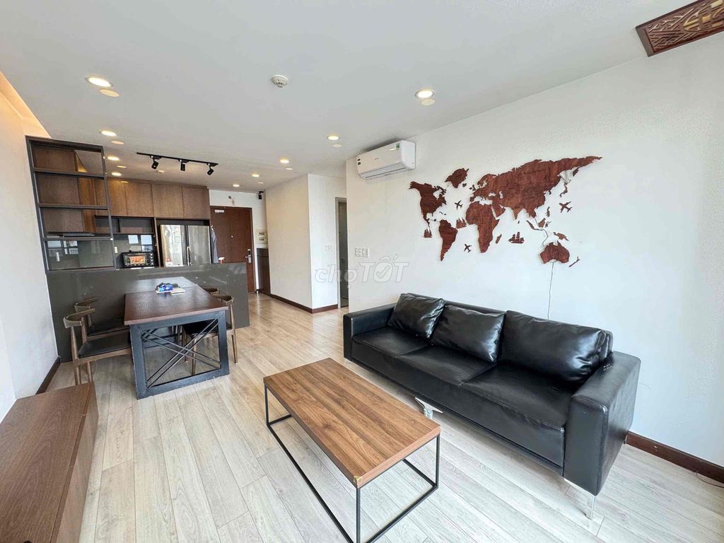 Rent Gold View apartments. Two bedrooms. A full bathroom full of furniture.