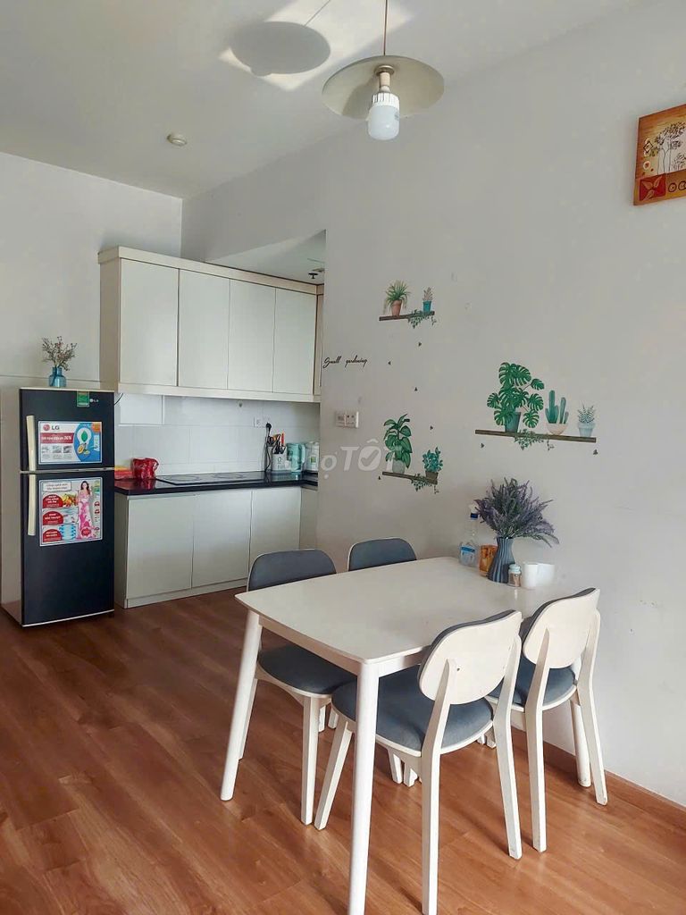 Rent the Ruby apartment, 68 m2 bedrooms plus 2 toilets, Full interior, for 12 million a month.