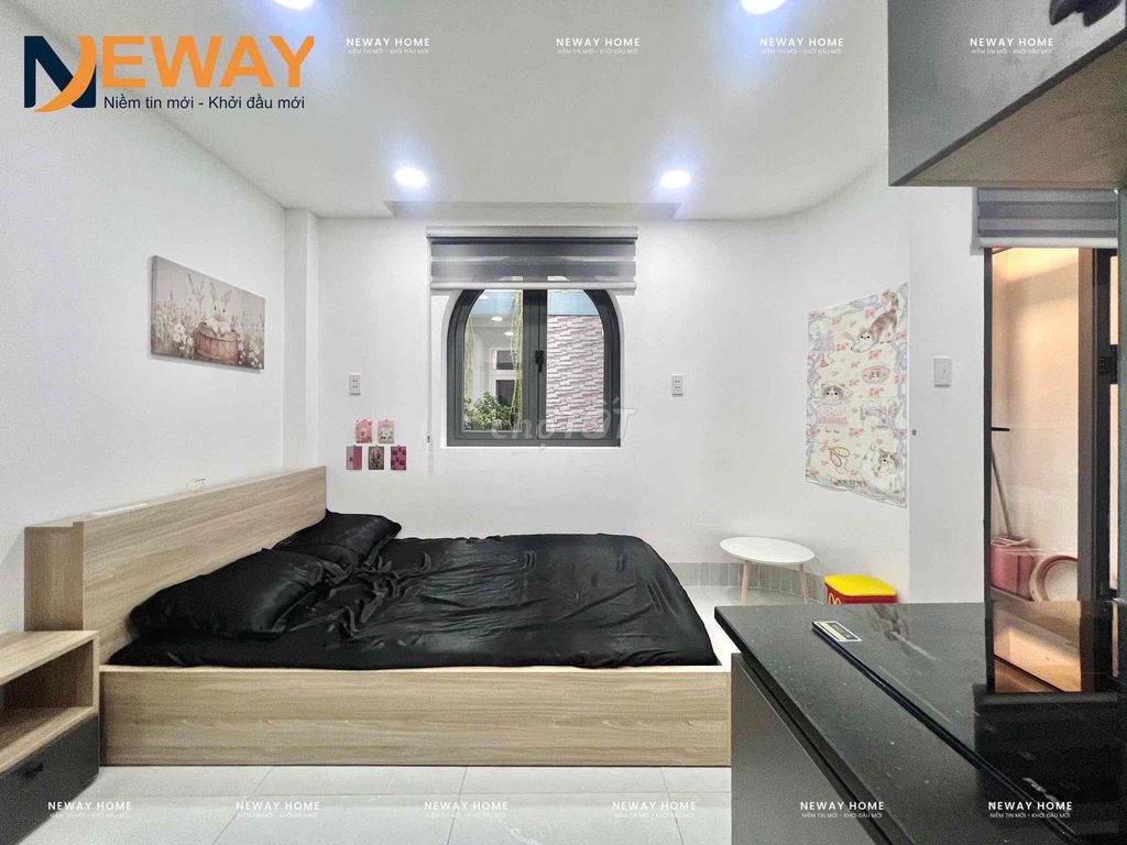 apartment full balcony furniture - large sky windows - low cvpmqt near