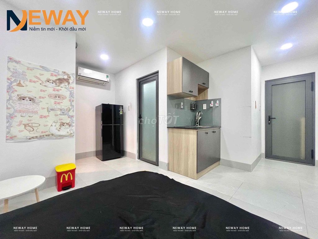 apartment full balcony furniture - large sky windows - low cvpmqt near