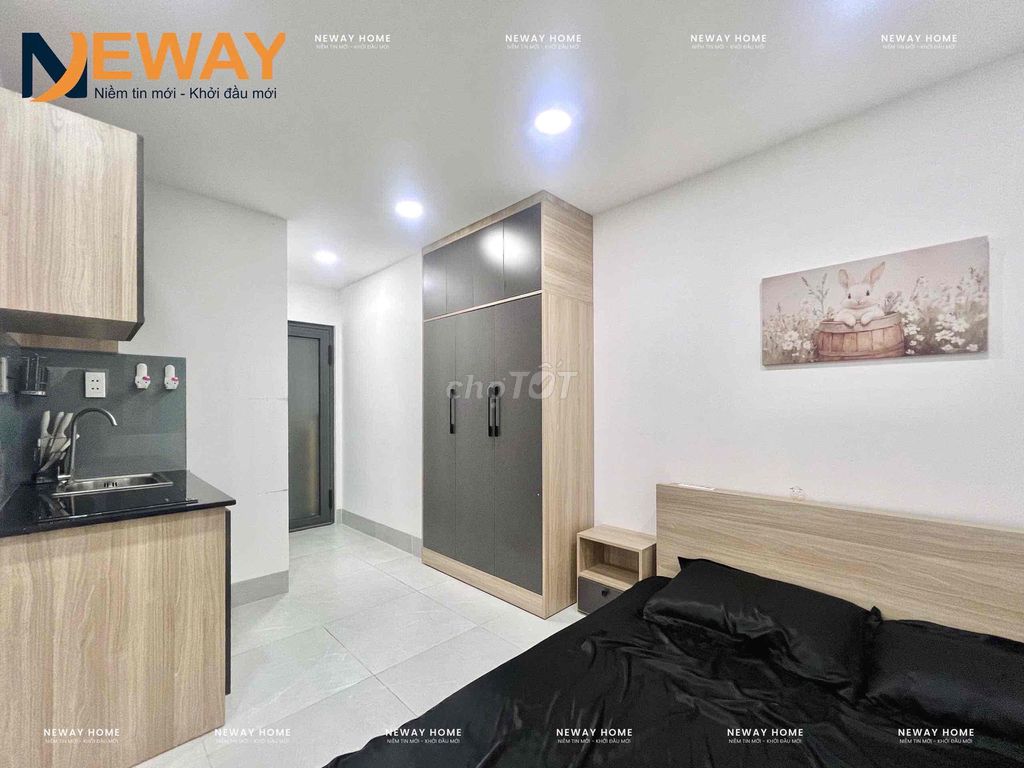 apartment full balcony furniture - large sky windows - low cvpmqt near