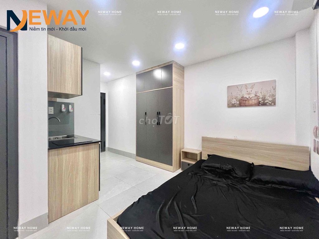 apartment full balcony furniture - large sky windows - low cvpmqt near