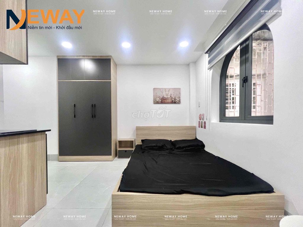 apartment full balcony furniture - large sky windows - low cvpmqt near