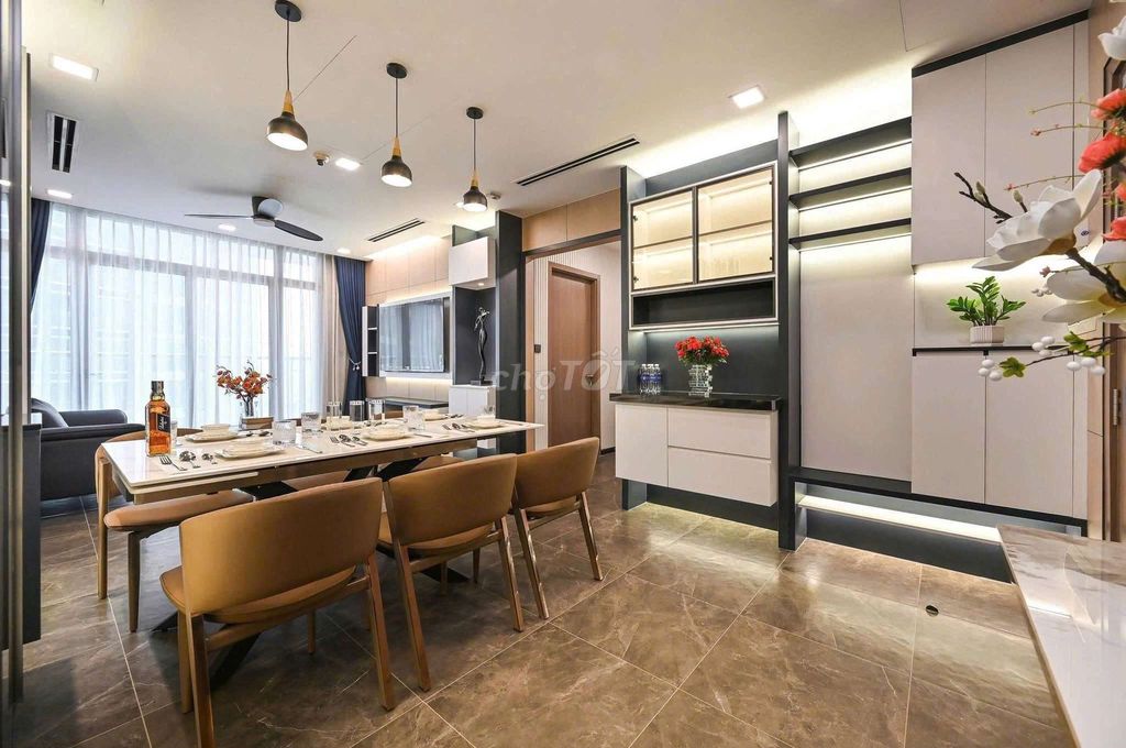 Rent the apartment. A Vinhomes Central Park bedroom full interior.