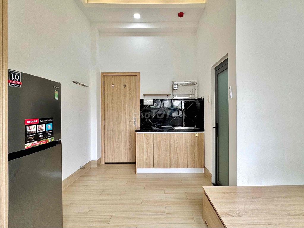 rented studio full interior - sky window - walk aeon Tân Phú - newly built
