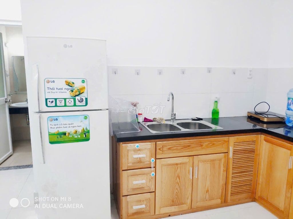 Rent Tara District 8-- 1 bedroom. A toilet with interiors-- 9 million in place.