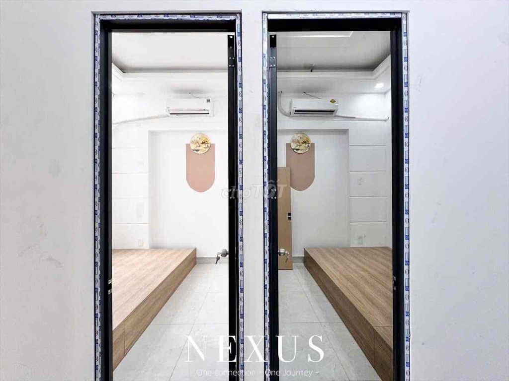 Rent two new balcony bedrooms near Art Phan Huy Ích.