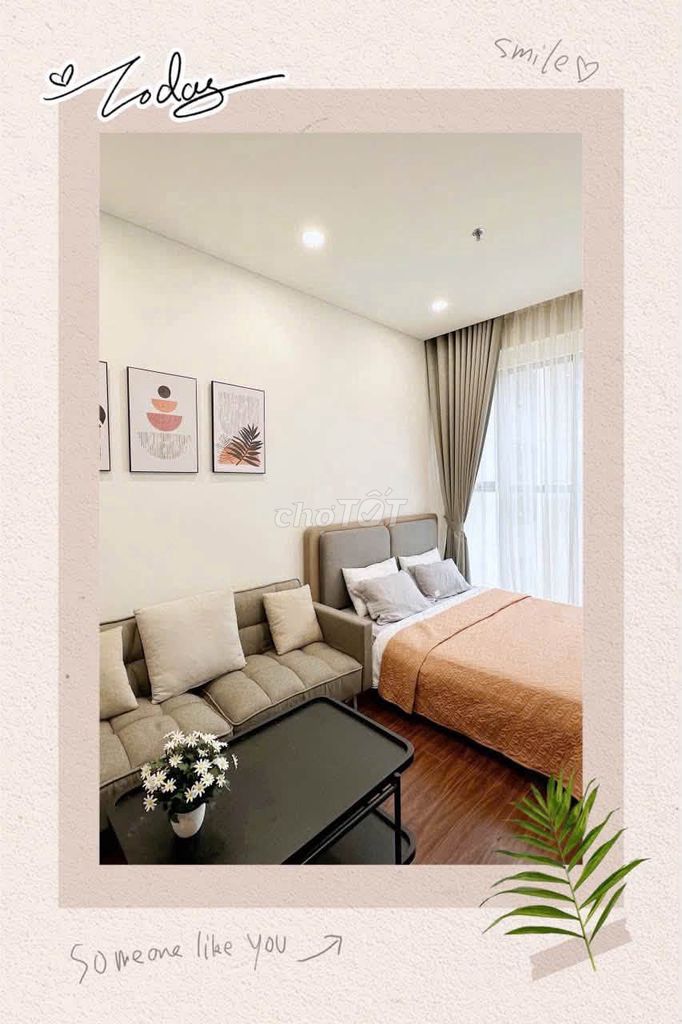 Rent studio Masteri full-time clothes 2.5 million a month.