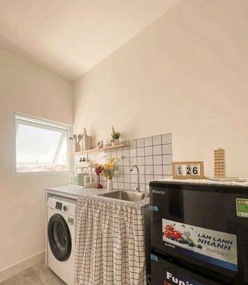 The balcony studio 35 M2 – 2 Shire 7-Qen 9 with private washing machines