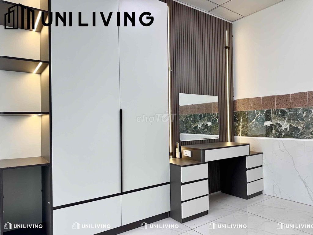 service apartment - full interior - 1 bedroom - balcony elevator - pvc wall chain