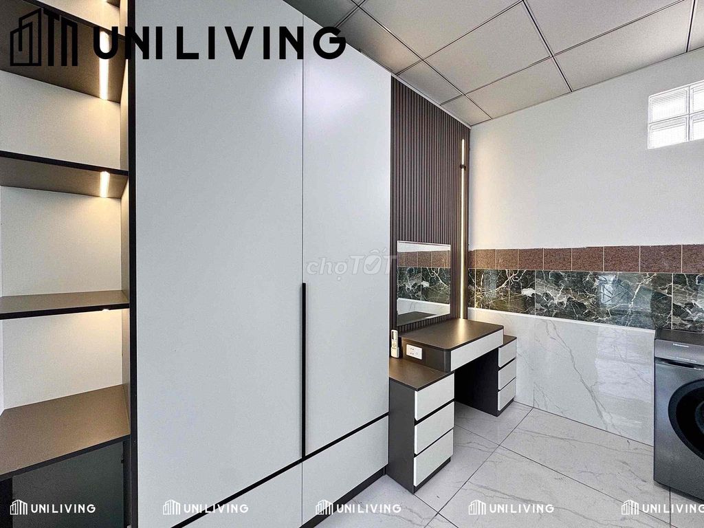 service apartment - full interior - 1 bedroom - balcony elevator - pvc wall chain