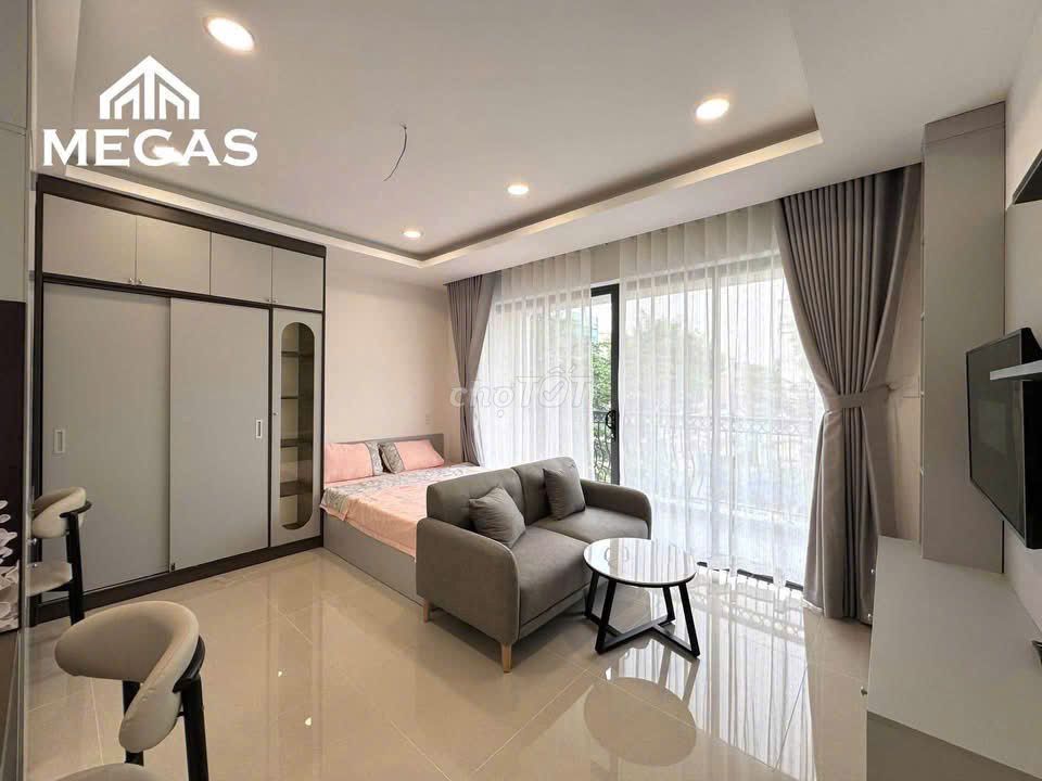 The apartment at Tân Định rents the balcony 40 meters 2 right at the Isb Full interior.