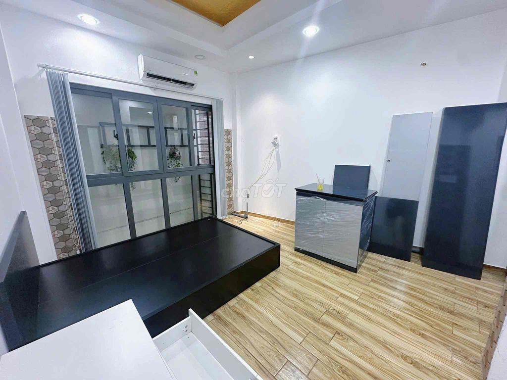 The studio apartment has just opened up 5 Full of the big balconies.