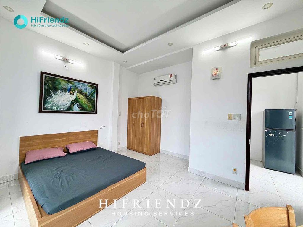 apartment 1 kitchen bedroom near the Well Bridge and border 5- Full furniture with balconies