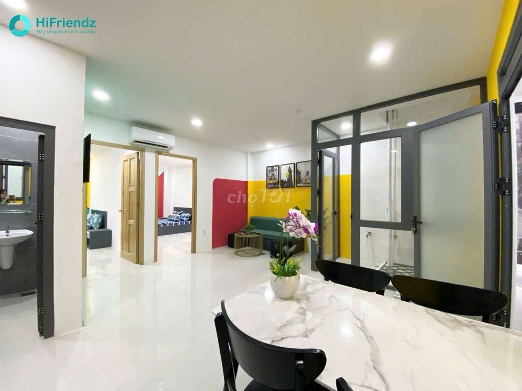 Rent apartment 2 bedrooms - open window - full interior