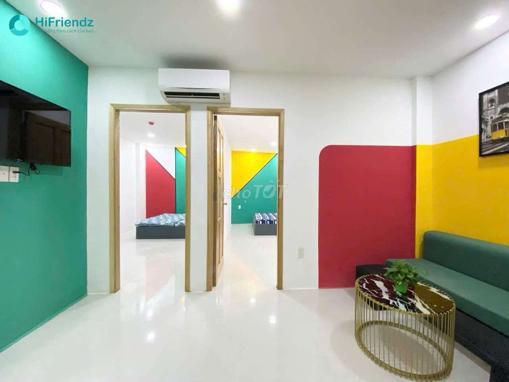 Rent apartment 2 bedrooms - open window - full interior
