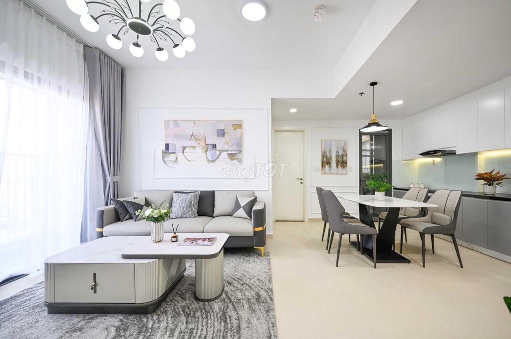 Rent Masteri Thảo Điền, 70 meters, 2 bedrooms, 20 million fines.