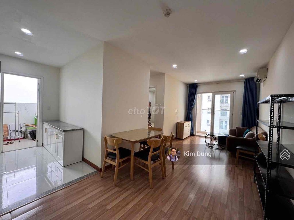 Rent apartment 72 m2 2 bedroom 2 Diamond Riverside toilets at 10.5 million a month.