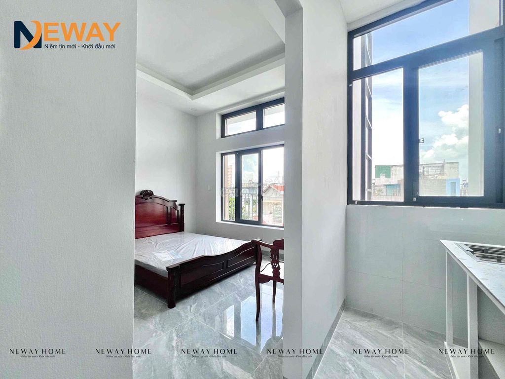A padded-uper with a full interior in a nice apartment.